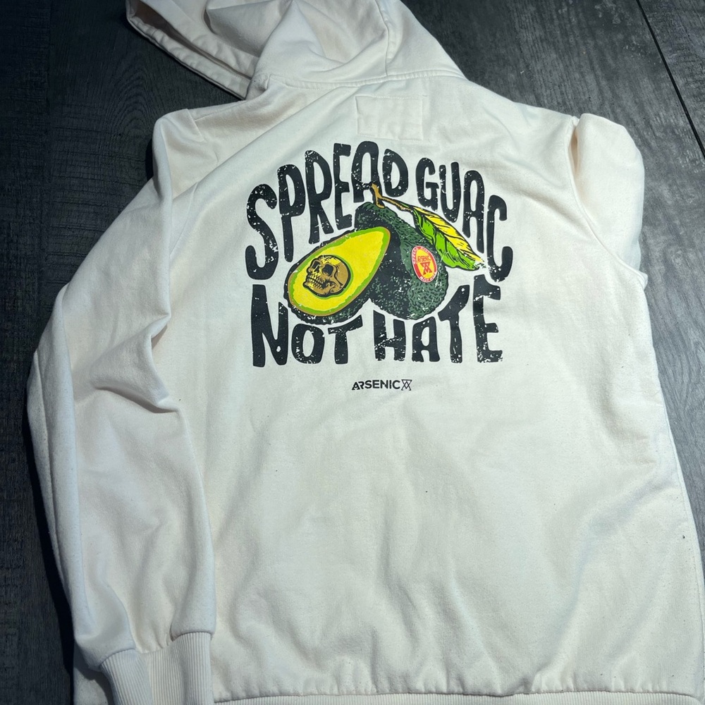 White Hoodie - Spread Guac Not Hate